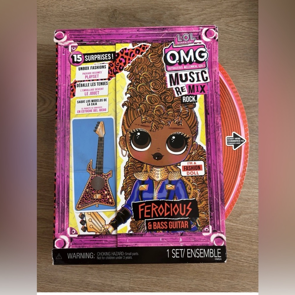 MGA LOL OMG - Ferocious - Super Sonix ReMix Rock - Nude Doll 4 Ooak (NEW)